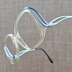Vintage Charmant Eyeglasses Frame Clear/Blue Tone 4620N CP 54[]14 130mm